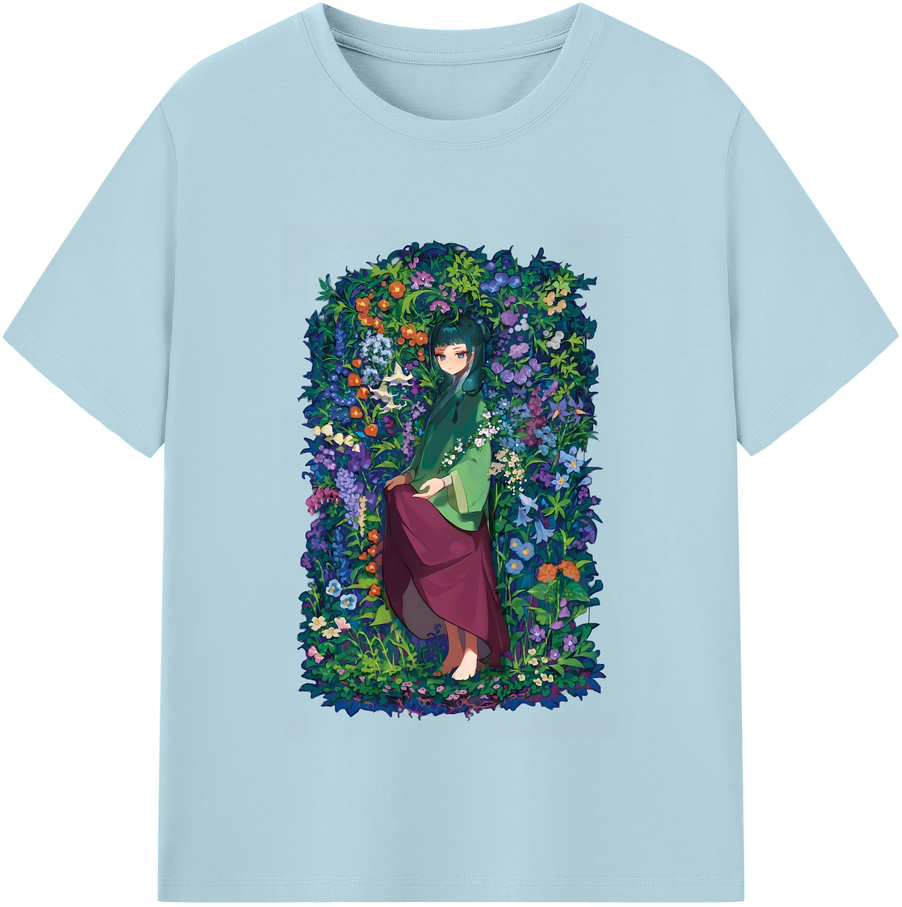 （画像用） 薬屋のひとりごと The Apothecary Diaries 綿100％半袖Tシャツ（フロントプリント）